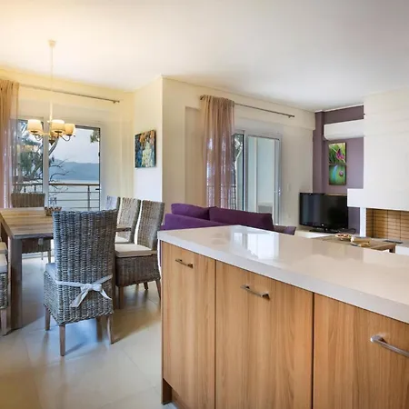 别墅 Deluxe Kefalonia Lotos 3 Bedroom Sea View 凯法米洛斯